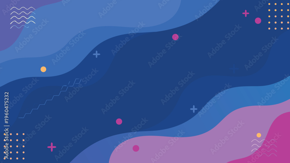 Fototapeta premium Abstract background with flowing shapes and vibrant color gradients