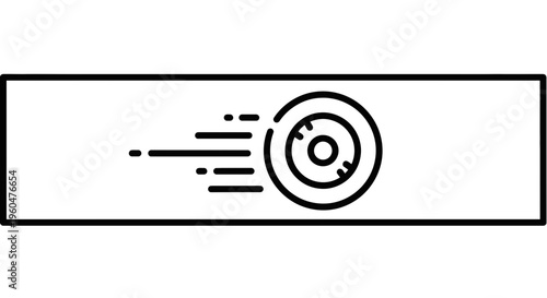 High-Speed Data Transfer Disc Icon Representing Rapid Information Flow and Digital Velocity