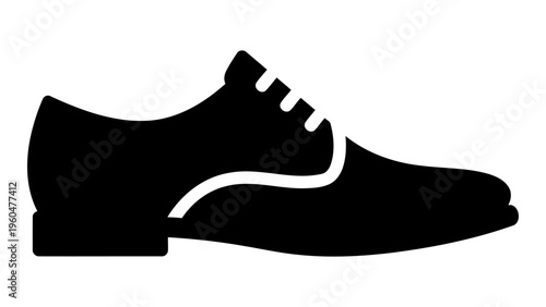 Leather formal shoes icon
