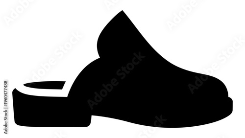 Mule shoes icon isolated on white background
