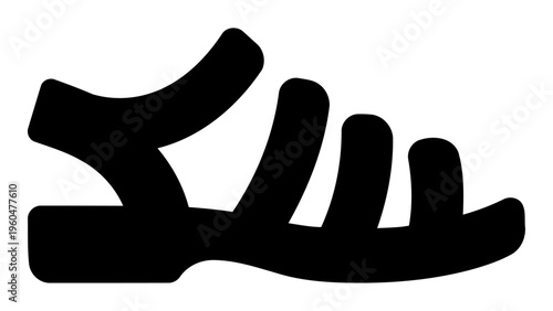 Strap sandals icon