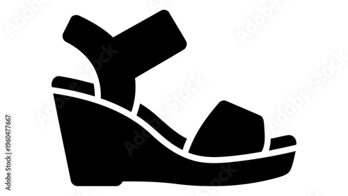 Wedge sandals icon