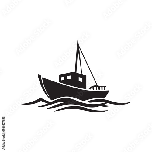 Fishing Boat Silhouette