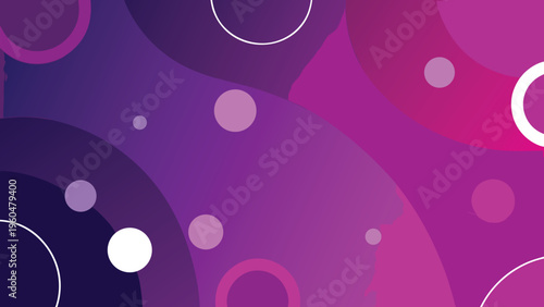 Abstract background featuring overlapping purple and pink circles