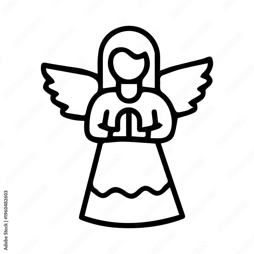 Obraz premium Praying Angel Icon