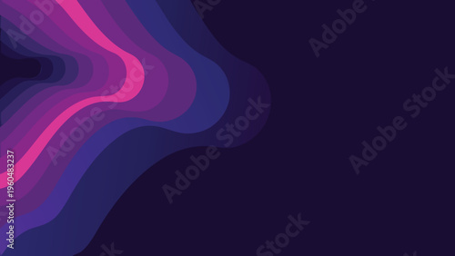 Abstract background with flowing ribbons of pink and purple hues