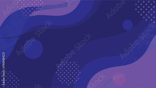 Abstract background with flowing shapes and vibrant purple hues