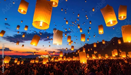 Ephemeral luminescence against a twilight canvas