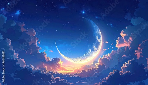 Celestial luminescence and ethereal clouds