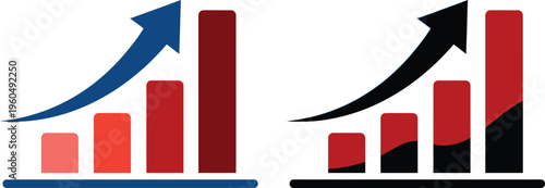 Business growth and financial statistics representation