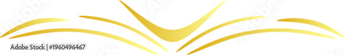 Golden, abstract, wave, curves, vector graphic element, luxury, decorative, swirls