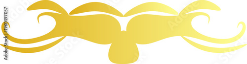 Golden, swirly, decorative, ornamental vector design element, luxury, elegant, abstract flourish