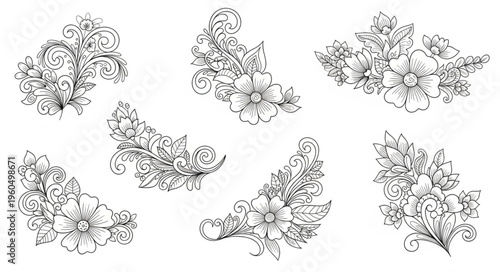 Diamonds in various shapes.