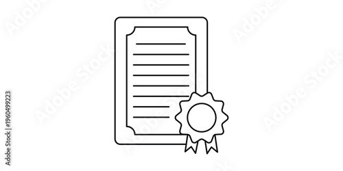 Diploma icon vector isolated on white background.