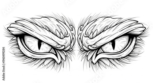 Eyes of a Cartoon Character.