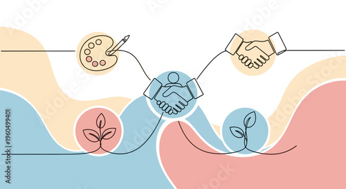 Collaboration and Growth: Art, Business, and Nature Synergy