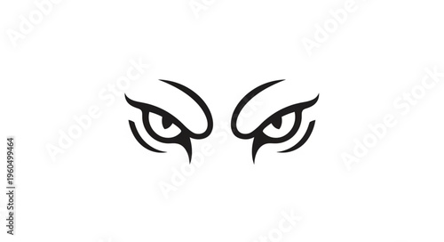 Eyes with Heavy Makeup Look.