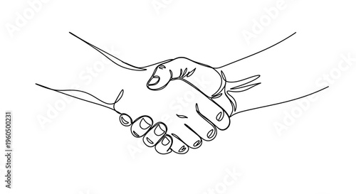 Close-up of a handshake, symbolizing agreement, partnership, and trust in business.