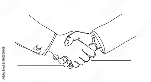 Business handshake, partnership agreement, teamwork, success, collaboration, trust, deal