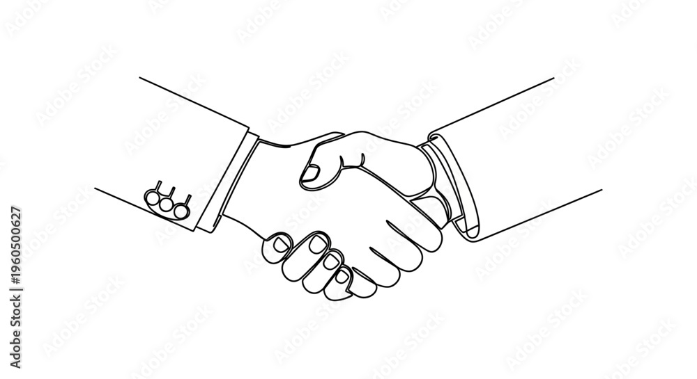 Fototapeta premium Business handshake, agreement, partnership, teamwork, deal, success, cooperation, trust
