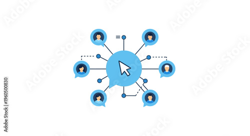 Online Network Connection: People Connected via Digital Clicks and Cursors