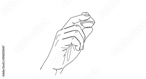 Hand Holding a Cigar.