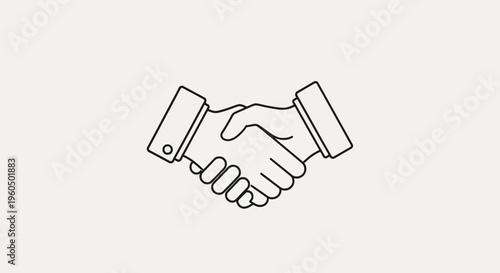 Business handshake icon, agreement, partnership, success, teamwork, collaboration, deal, contract