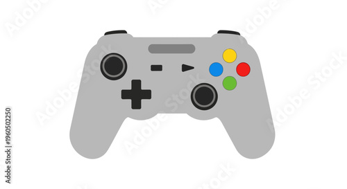 Modern Video Game Controller, Wireless Gaming Pad, Entertainment Technology Icon