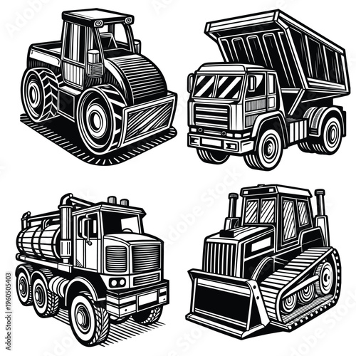 Rough Terrain Fleet Bulldozer, Tanker, and Dumper Kit