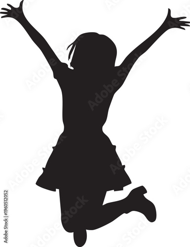 女性のアイドルのシルエットポーズ