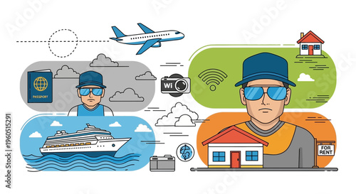 Man's Double Life: Travel vs. Homeowner, Dreams vs. Reality, Digital Nomad Lifestyle