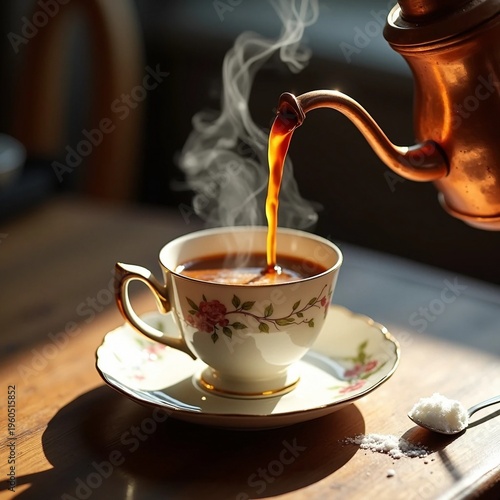 Golden Hour Morning Tea Pour