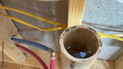 Plumbing test readying for inspection