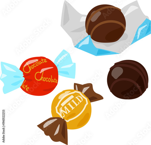 個包装のトリュフチョコレート