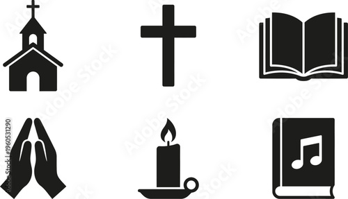 Christianity and church symbolism icons