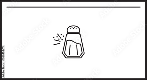 Essential kitchen condiment dispenser icon for culinary seasoning and flavor enhancement a simple