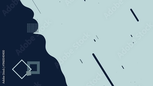 Abstract shapes and lines composition.