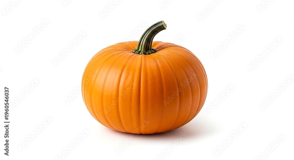 Obraz premium Fresh orange pumpkin isolated on white background