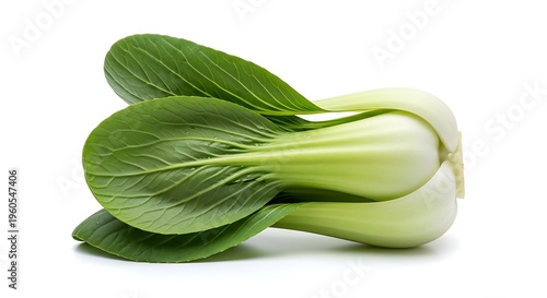 Fresh bok choy vegetable isolated on white background