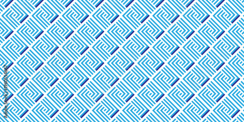 Minimal line Seamless geometric pattern with shapes. Decoration and maze ornament square wall tile.
