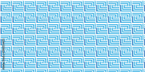 Minimal line Seamless geometric pattern with shapes. Decoration and maze ornament square wall tile.
