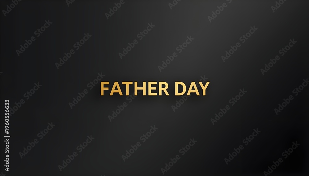 Obraz premium A dark background with golden text reading Father Day