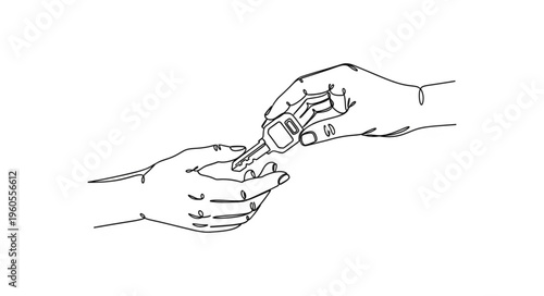 Hands holding small object.