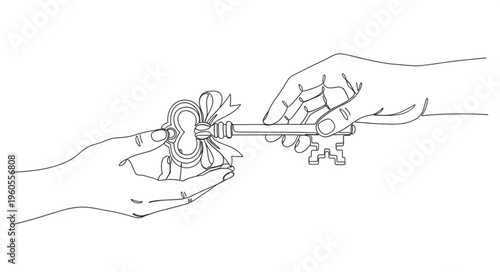 Hands Holding Small Plant Flowers.