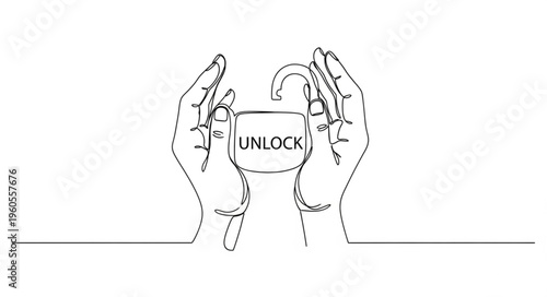 Hands unlocking a puzzle box.