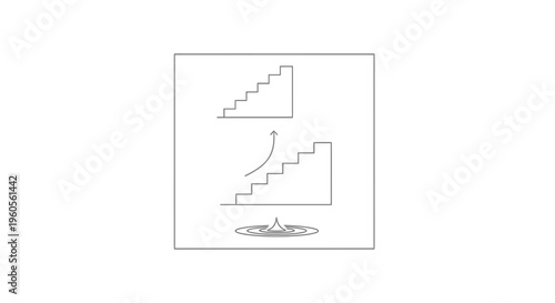 Abstract representation of growth, initial impact, and the path to achieving upward momentum