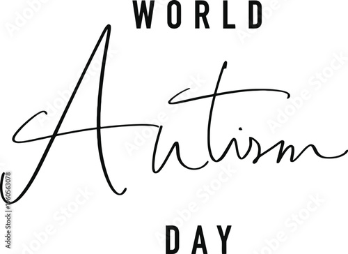 A logo for World Autism Day with a simple design