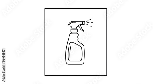 Essential cleaning spray bottle delivering a fine mist for various household tasks