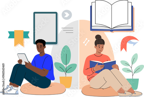 Digital Reading vs Physical Book