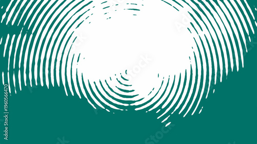 Abstract  sound waves in green and white and global network and digital communication and concentric circle sound wave and modern graphic.